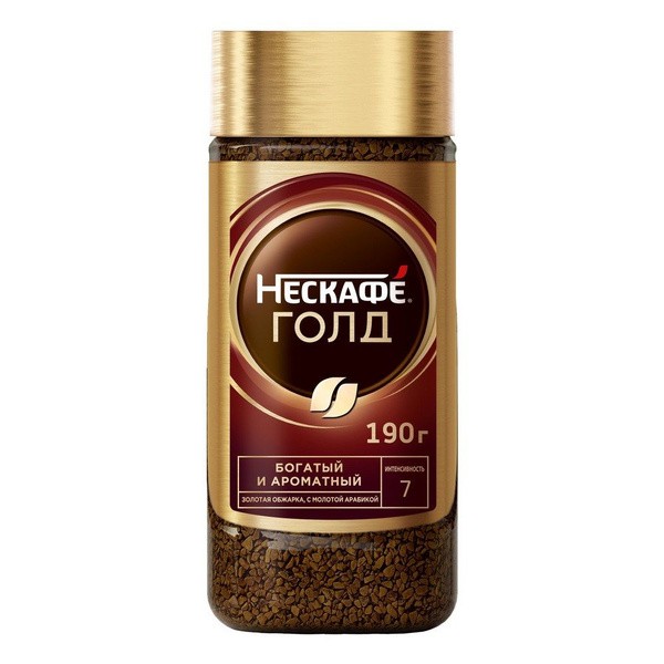Кофе нескафе голд 190г с/б