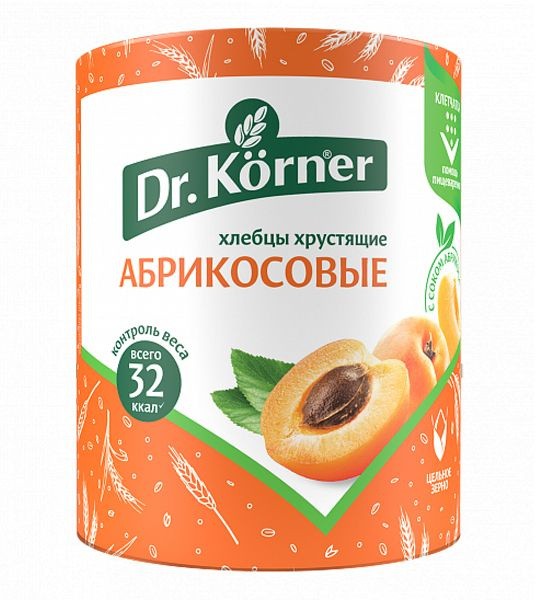 Хлебцы доктор кернер абрикосовые 90г