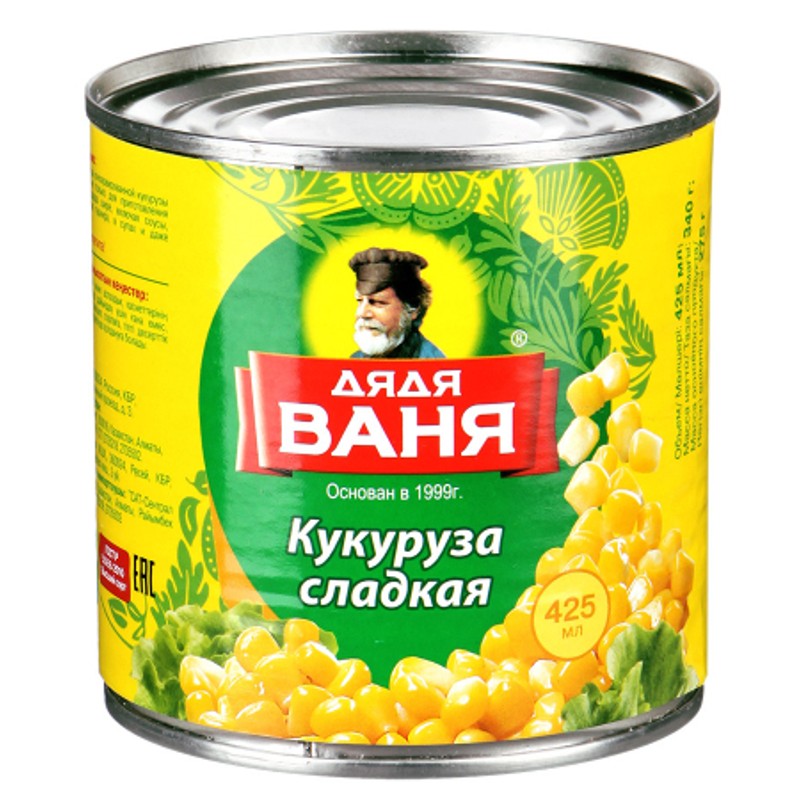 Кукуруза дядя ваня сладкая 425г ж/б