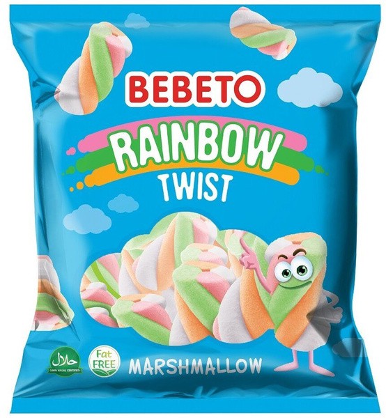 Суфле бебето маршмеллоу rainbow twist 135г