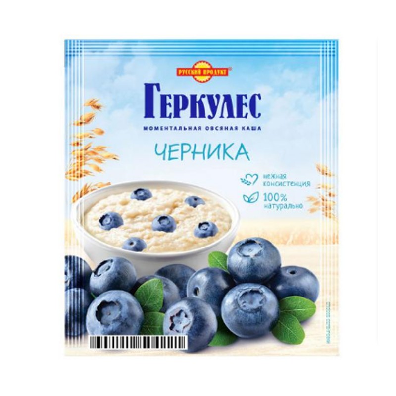 Каша геркулес русский продукт черника 40г