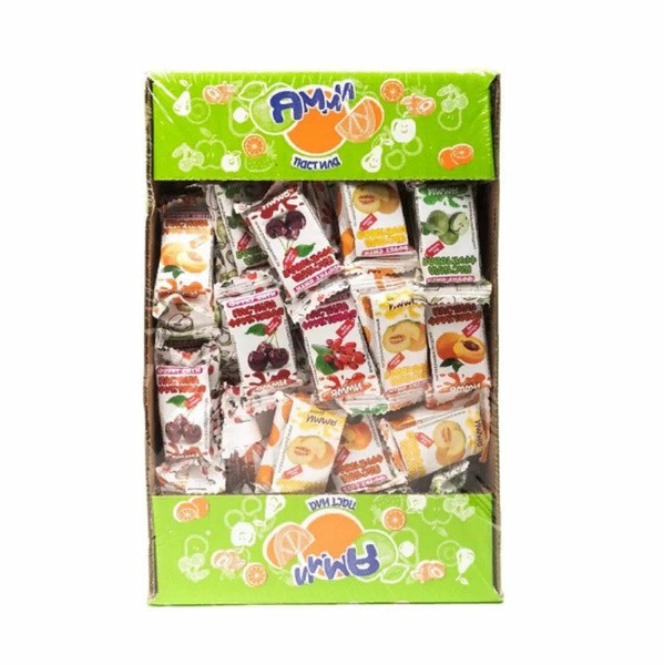 Пастила фруктовая ямми со вкусом яблока 0,25 кг