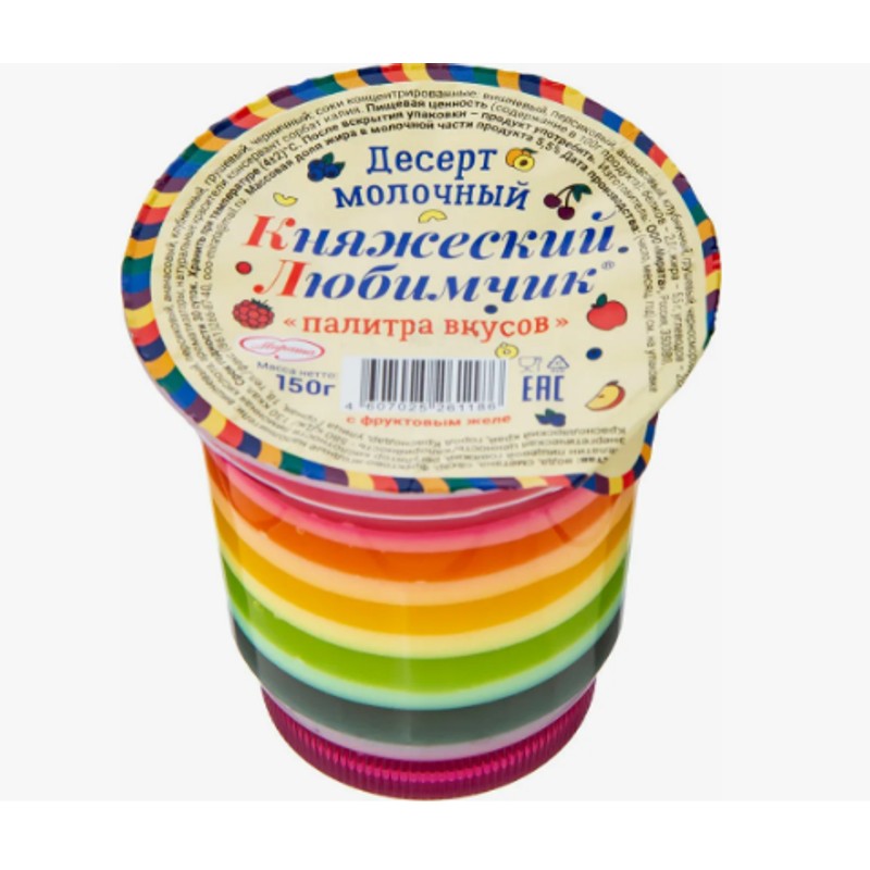 Крем молочный княжеский любимчик палитра вкуса 7% 140г