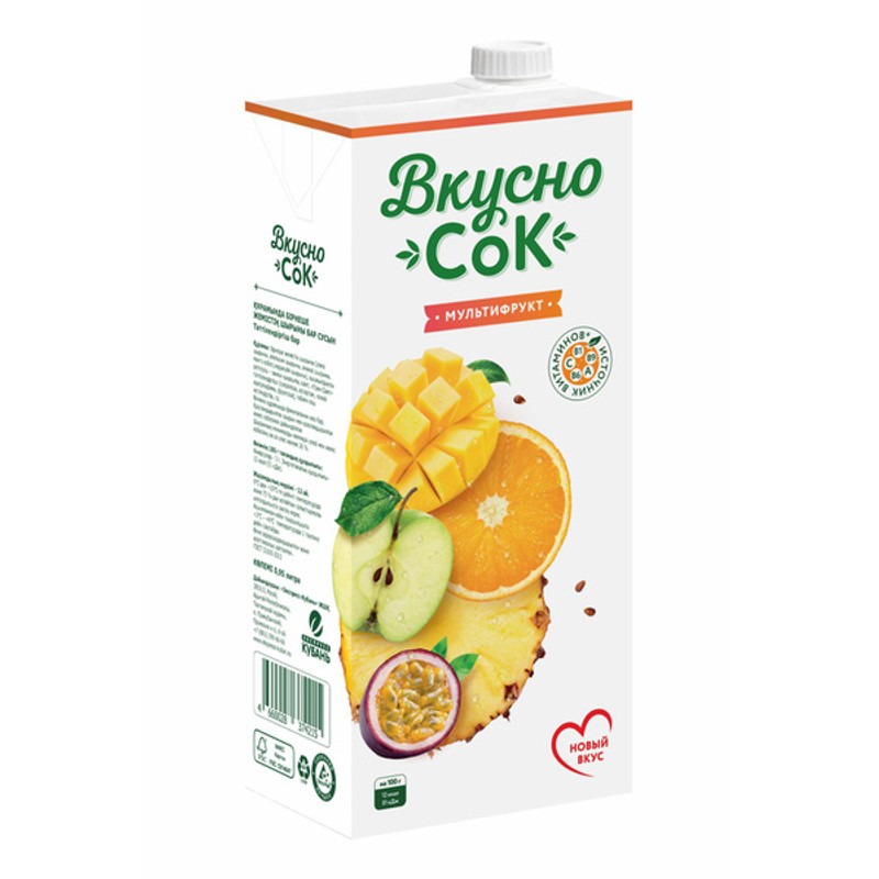 Напиток с/с мультифрукт вкусносок 0,95л
