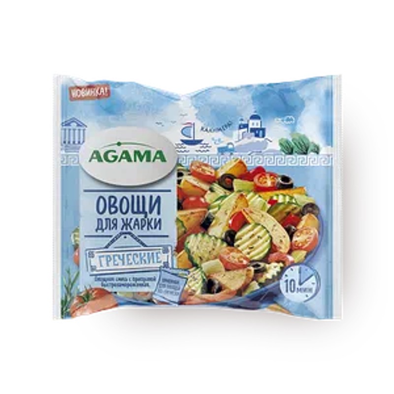 Овощи для жарки agama греческие 400г