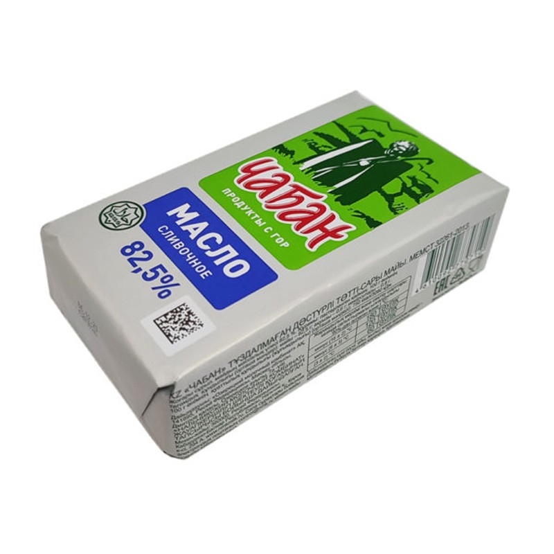 Масло сливоч чабан 82,5% 330г фольга
