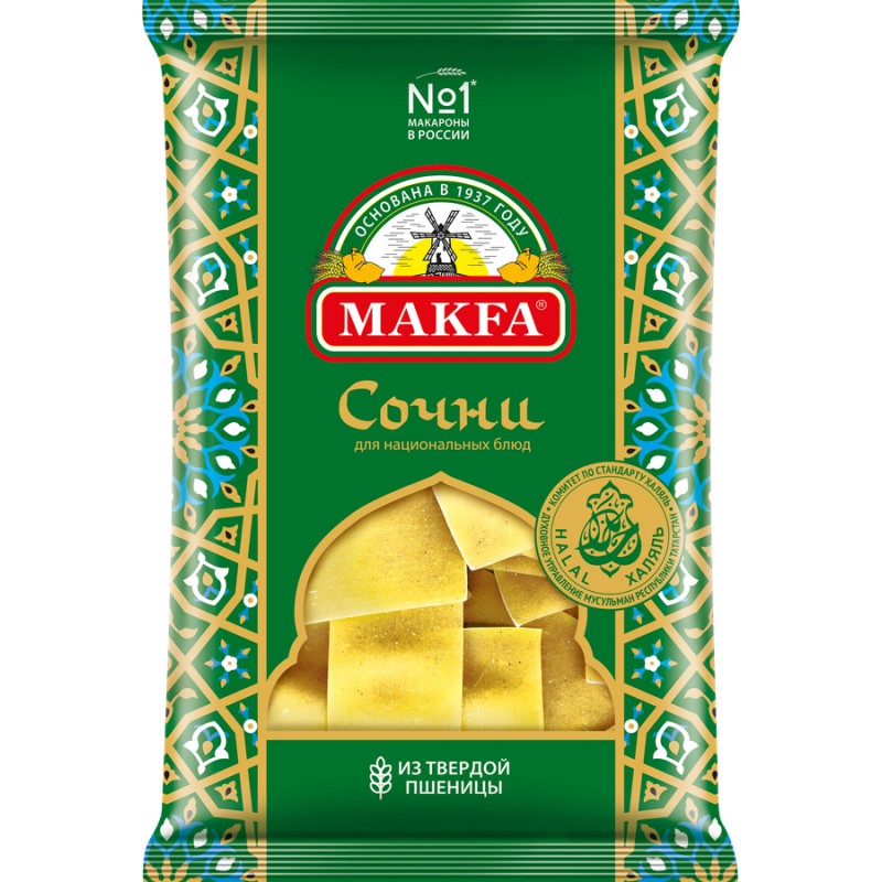 Макаронные изделия макфа сочни для национальных блюд 300г
