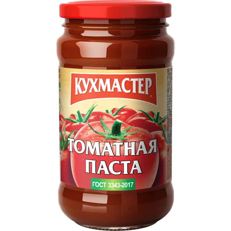 Паста томатная кухмастер 400г с/б