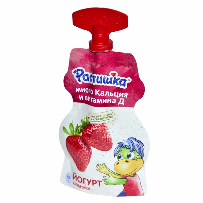 Йогурт растишка 2,6% 70г клубника