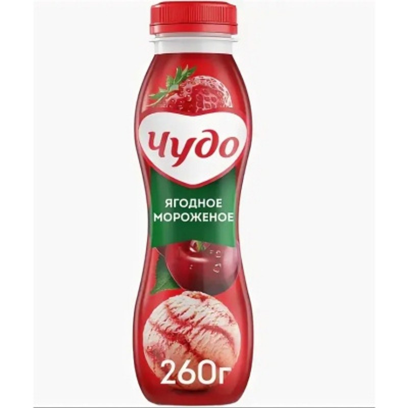 Йогурт пит чудо ягоды крем чиз 1,9% 260г