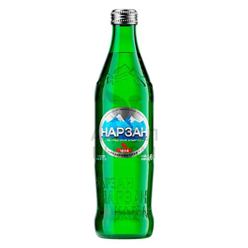 Вода мин нарзан из предгорий эльбруса 0,45 газ с/б