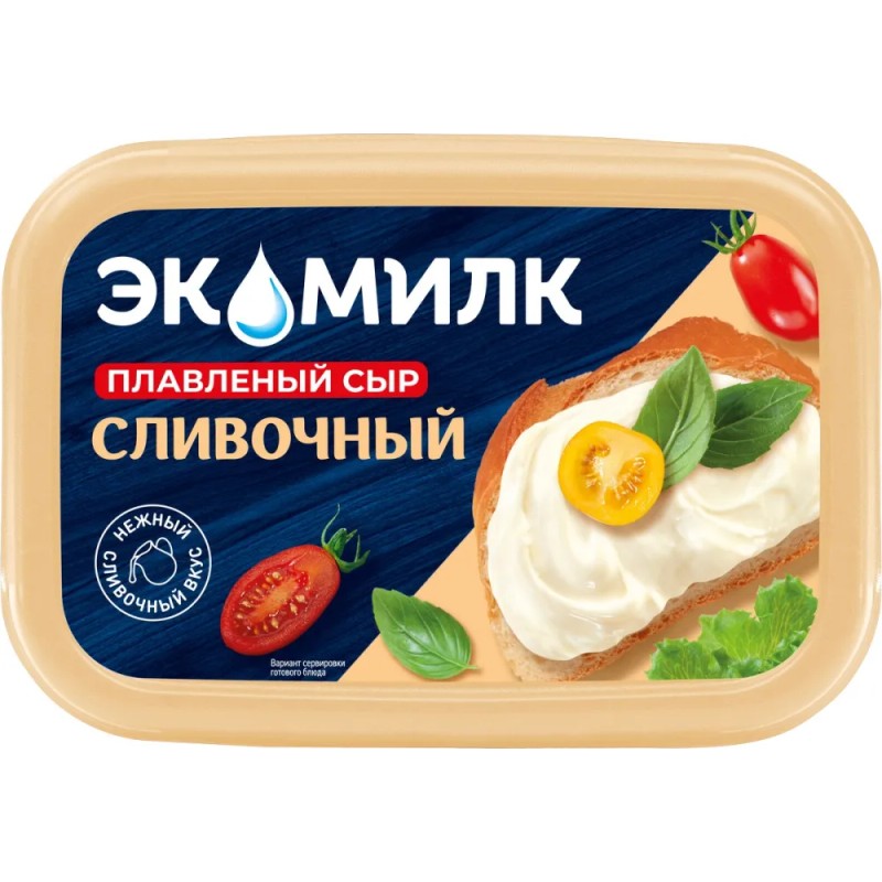 Сыр плавленный экомилк 180г