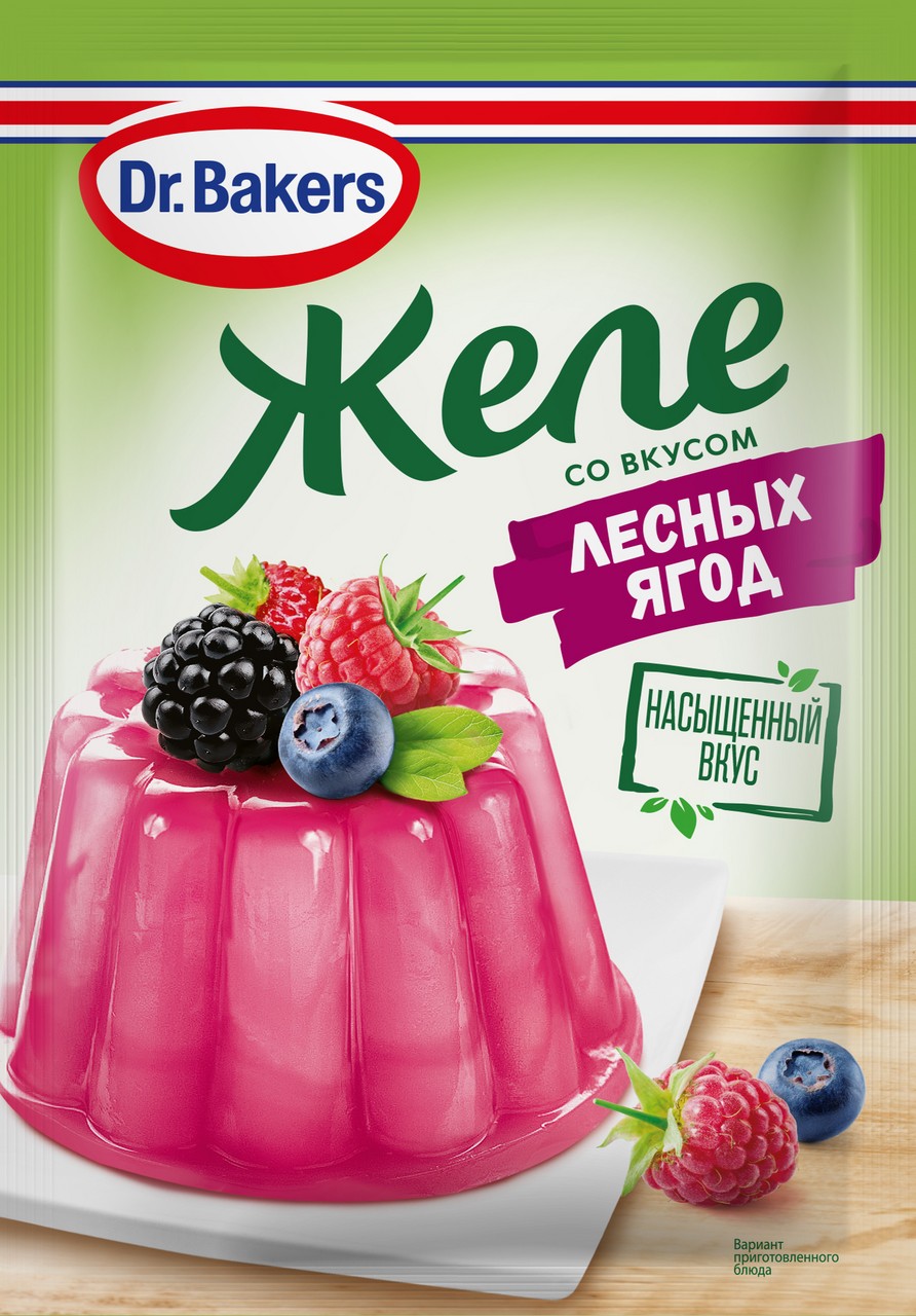 Желе dr.bakers со вкусом лесных ягод 45г