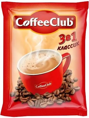 Кофе 3в1 coffe club классик/оригинал 18г