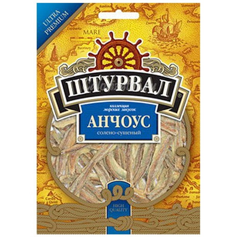 Анчоус штурвал солено сушеный 36г
