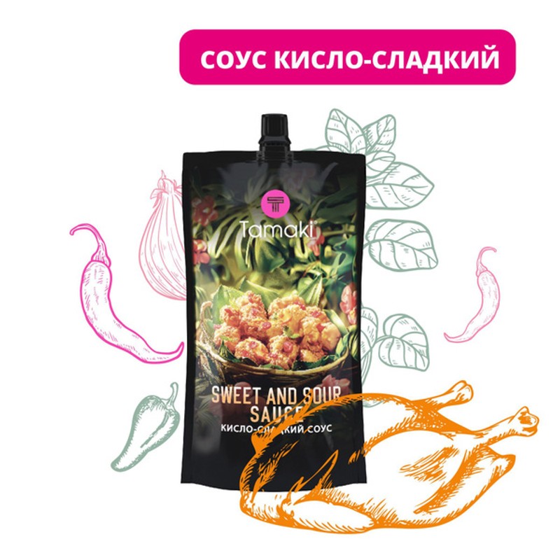 Соус тамаки кисло сладкий 200мл дой пак