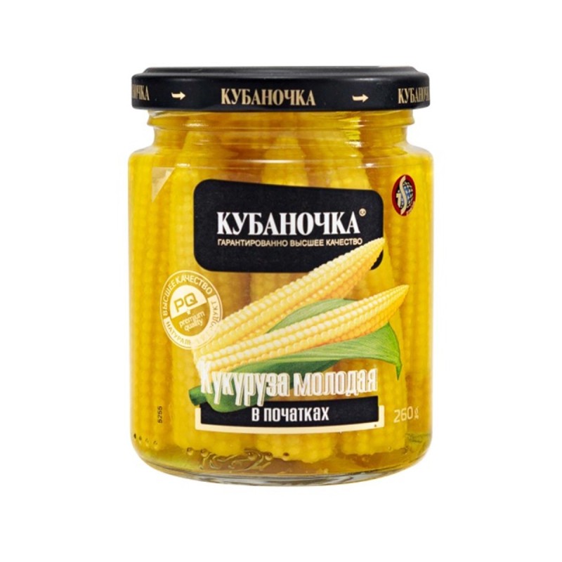 Кукуруза в початках кубаночка 260мл с/б