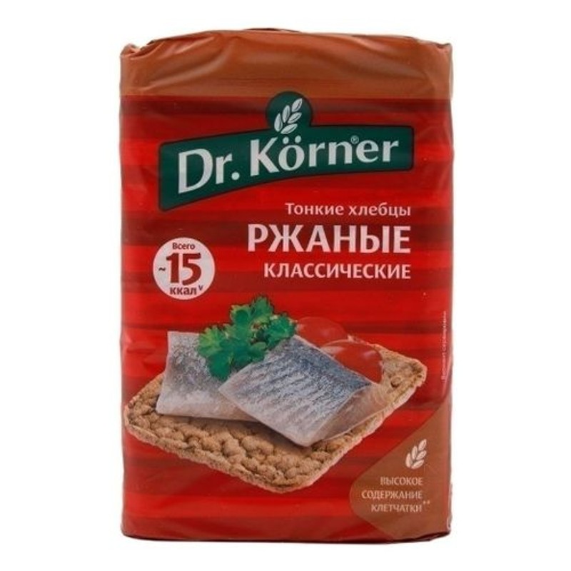 Хлебцы доктор корнер ржаные классические 100г