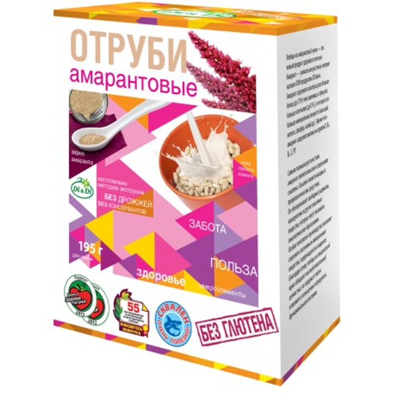 Отруби амарантовые без глютена di$di 250г
