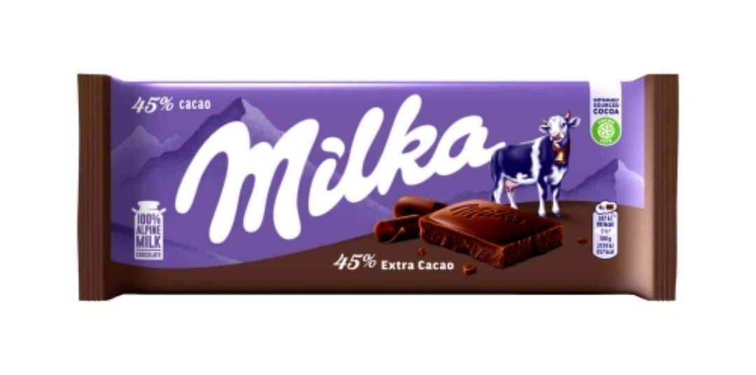 Шоколад милка темный какао дарк 90г
