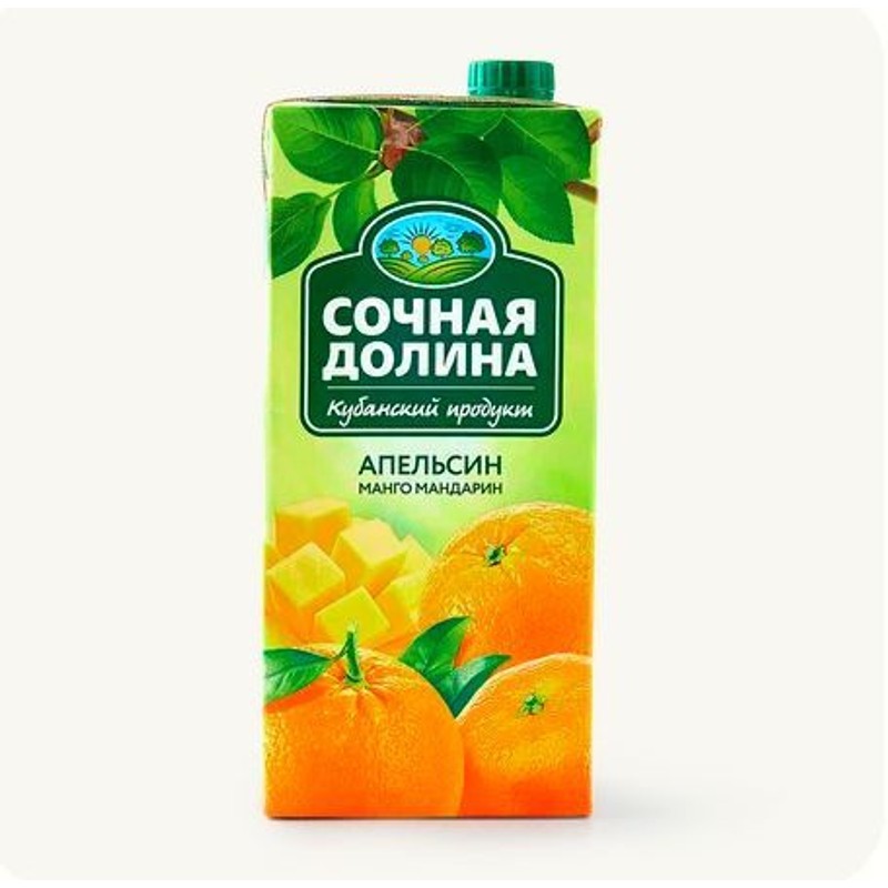 Нектар сочная долина апельсин манго мандарин 0,95л