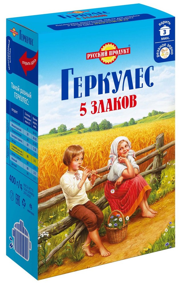 Геркулес русский продукт традиционный 400г