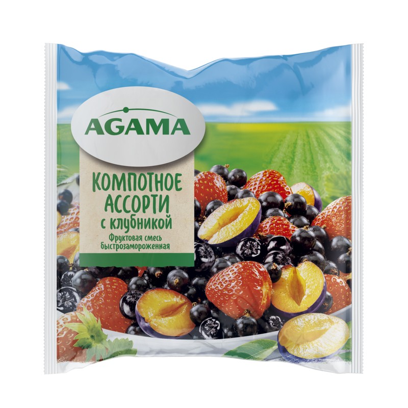 Компотное ассорти agama с клубникой 300 г