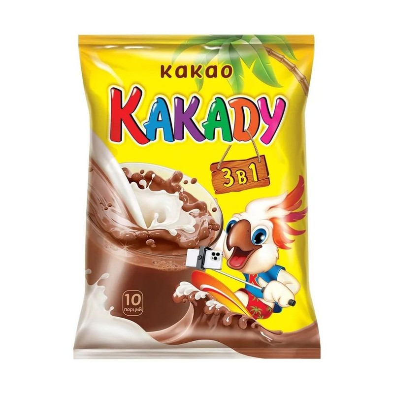 Какао напиток какаду 3в1 20г*10шт