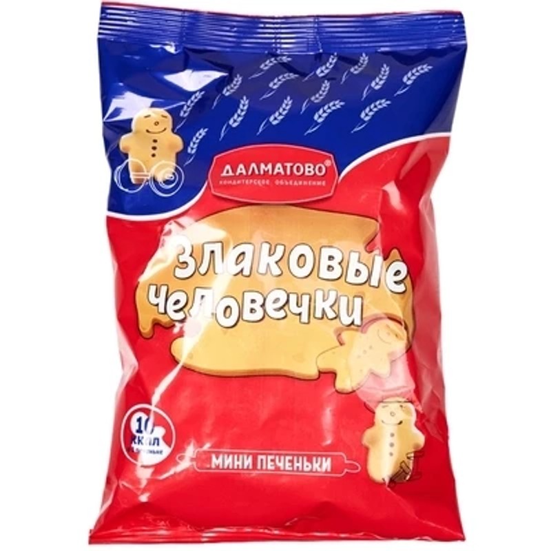 Печенье долматово сах злаковые человечки 200г
