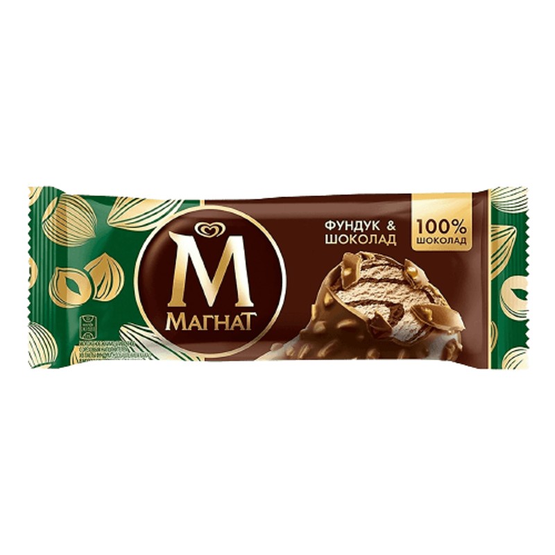 Мороженое магнат эскимо слив в мол шок фундук & шоколад 70г