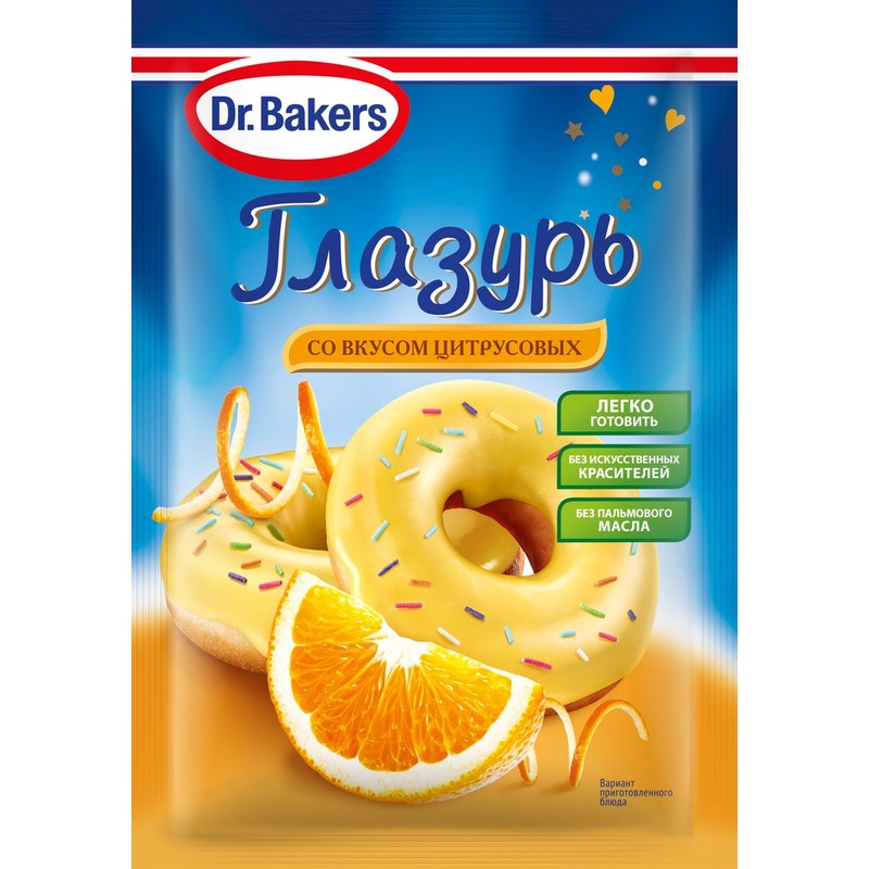 Глазурь доктор бакерс цитрус 90г