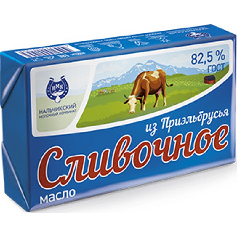 Масло сливоч нмк из приэльбрусья 82,5% 180г
