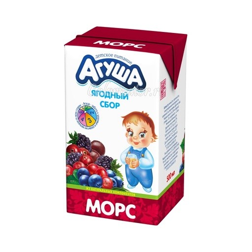 Морс агуша ягодный сбор 0,2л