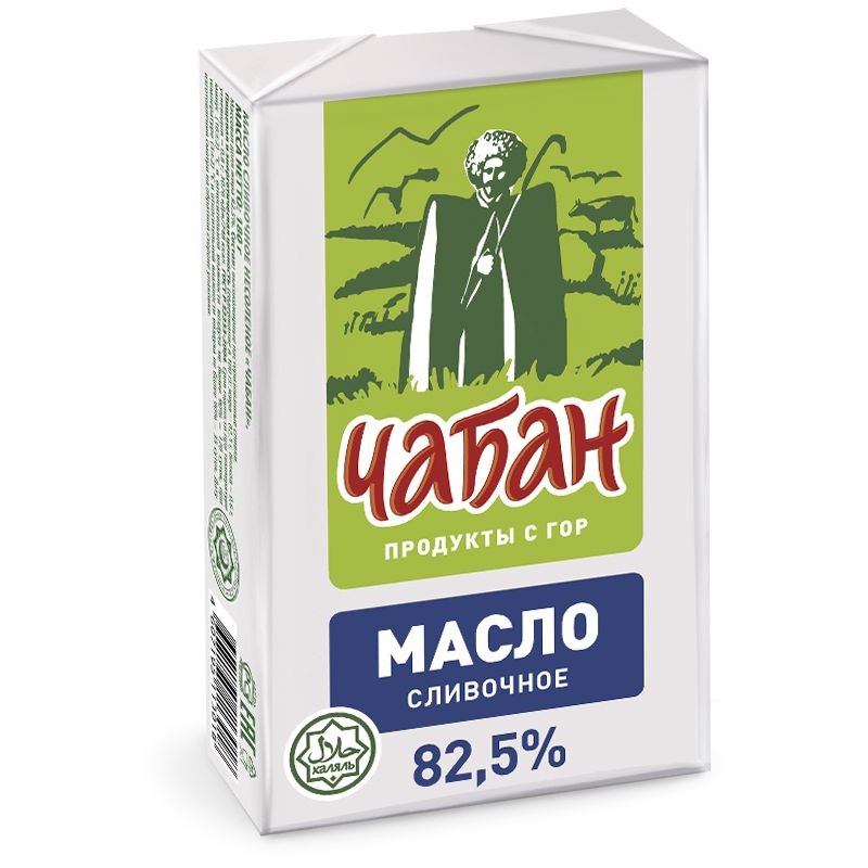 Масло сливоч чабан 82,5% 180г