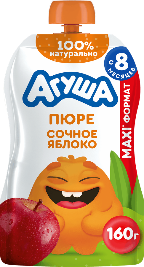 Пюре агуша сочное яблоко 160г