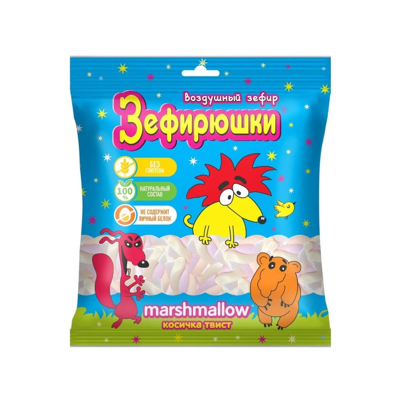 Зефирюшки ам ням мегакосичказефир воздушный 45г