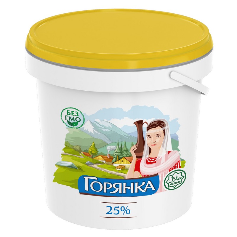 Продукт сметанный горянка 25% 2,5кг