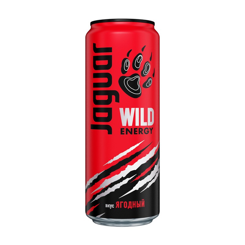 Напиток энергет ягуар wild energy оригинальный газ 0,45л ж/б