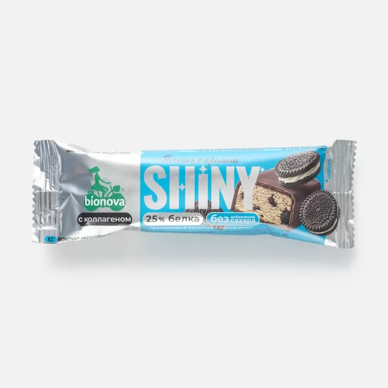 Батончик протеиновый бианова shiny печенье с кремом 40г