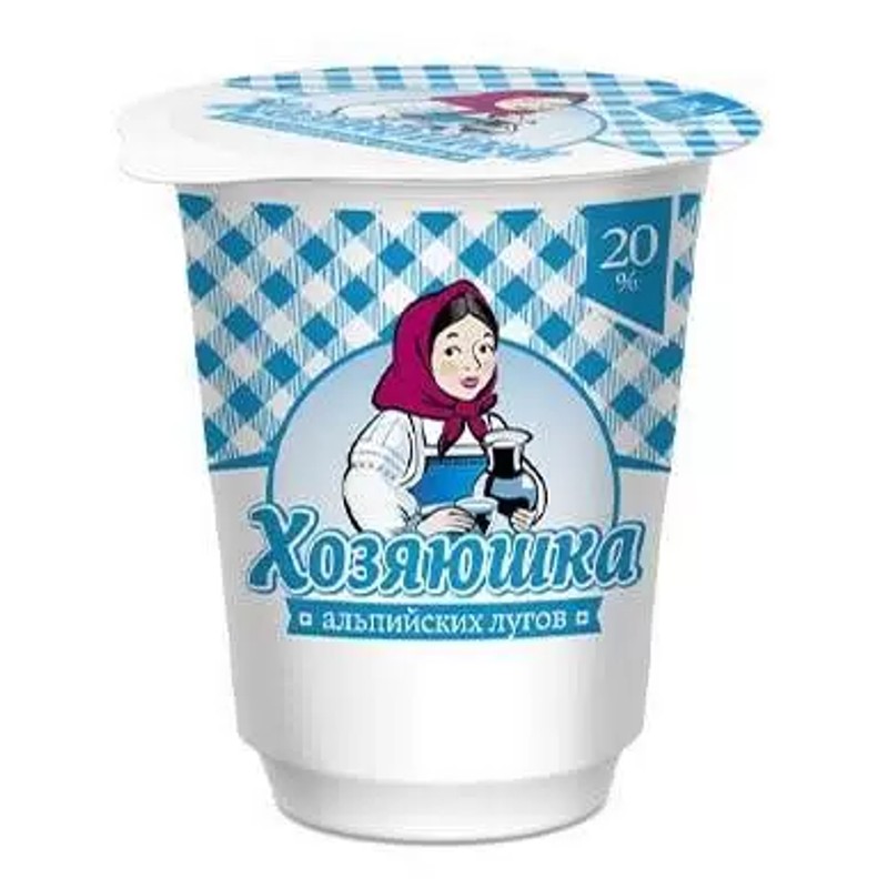 Продукт сметанный хозяюшка 20% 400г