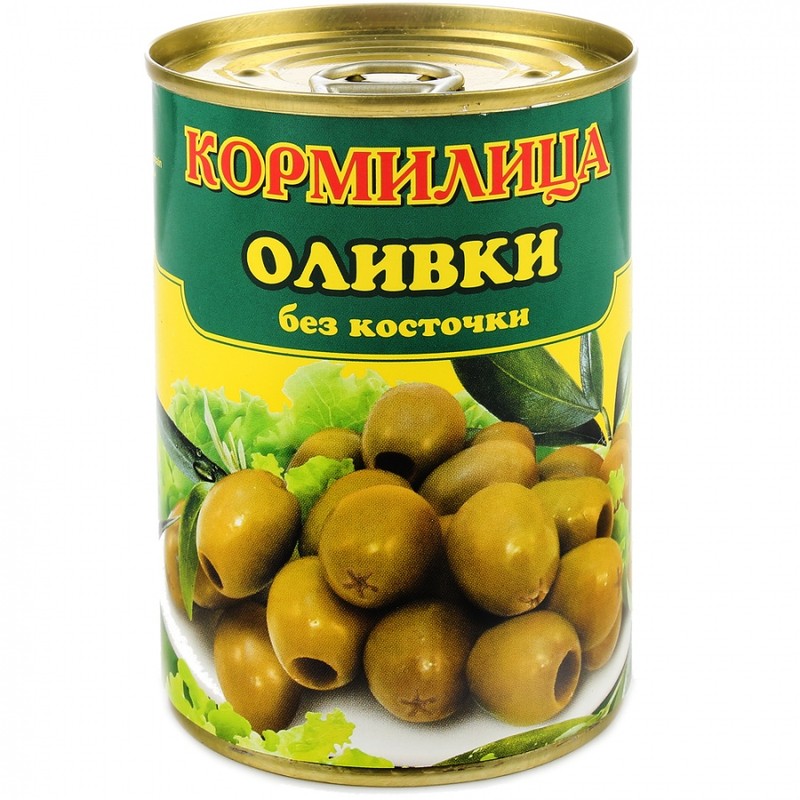 Оливки зеленые кормилица с лососем 300мл