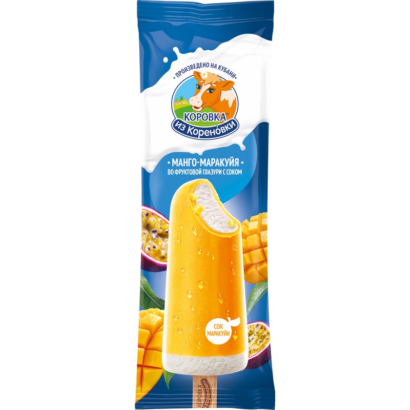 Мороженое коровка эскимо манго маракуйя 70г