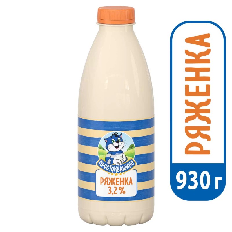 Ряженка новая деревня 3,2% 0,450л пэт