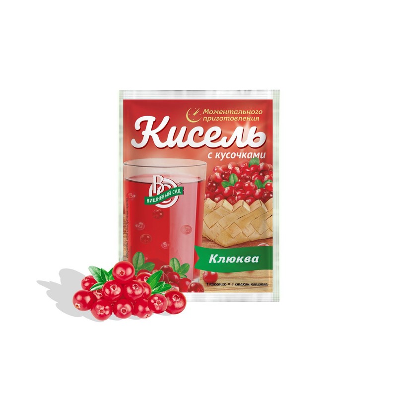Кисель момент приготовления клюква 30г