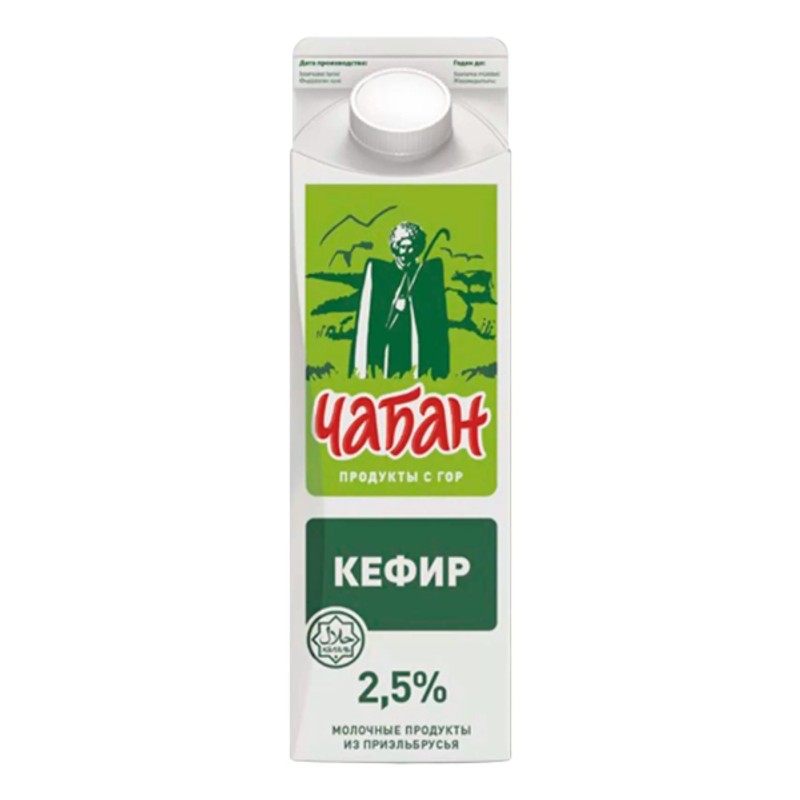 Кефир чабан 2,5% 900г т/п