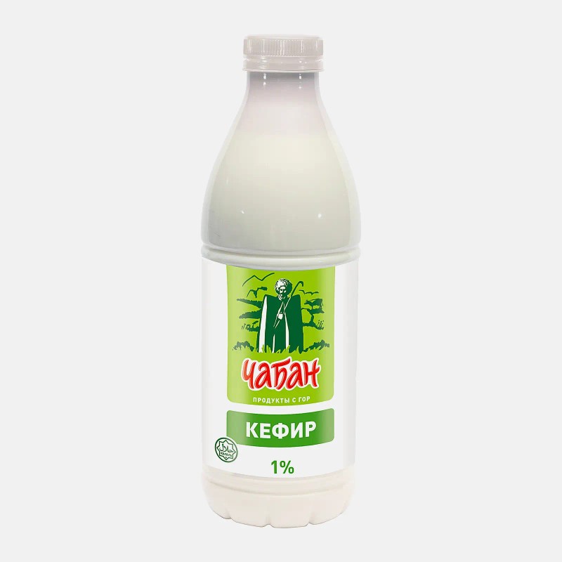 Кефир чабан 1% 900г т/п