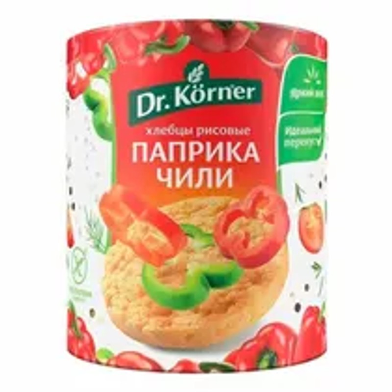Хлебцы доктор кернер рисовые с паприкой и чили 80г