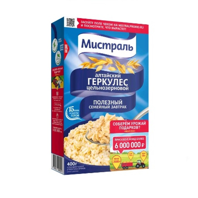 Геркулес мистраль алтайский 400г