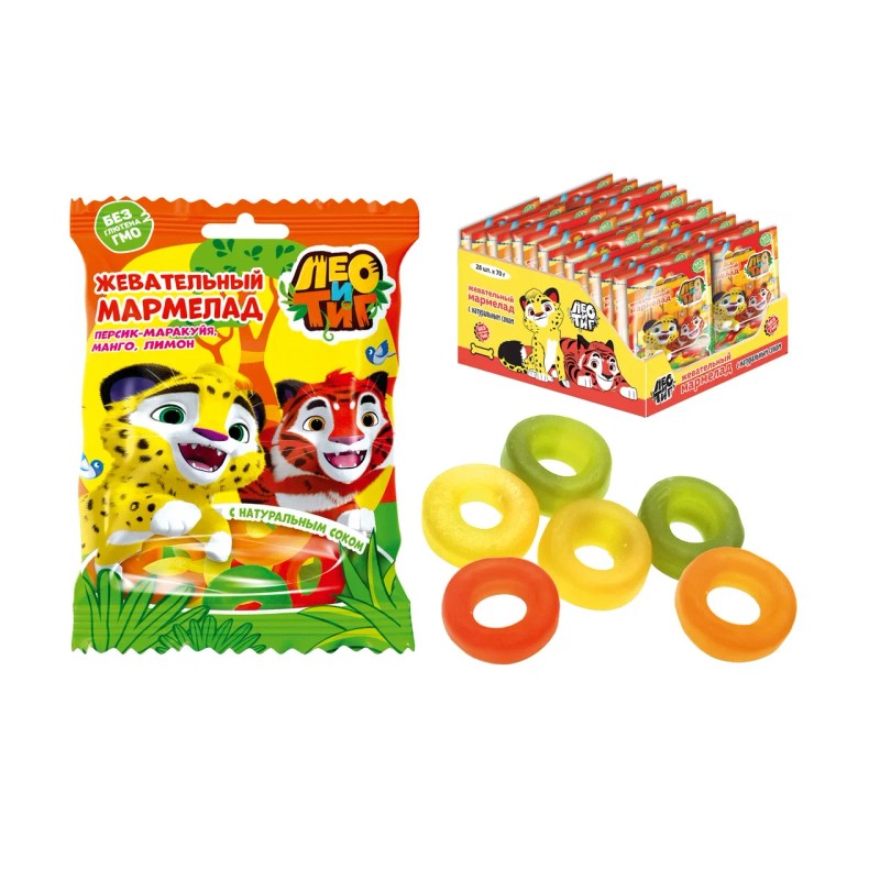 Мармелад лео и тиг 70г