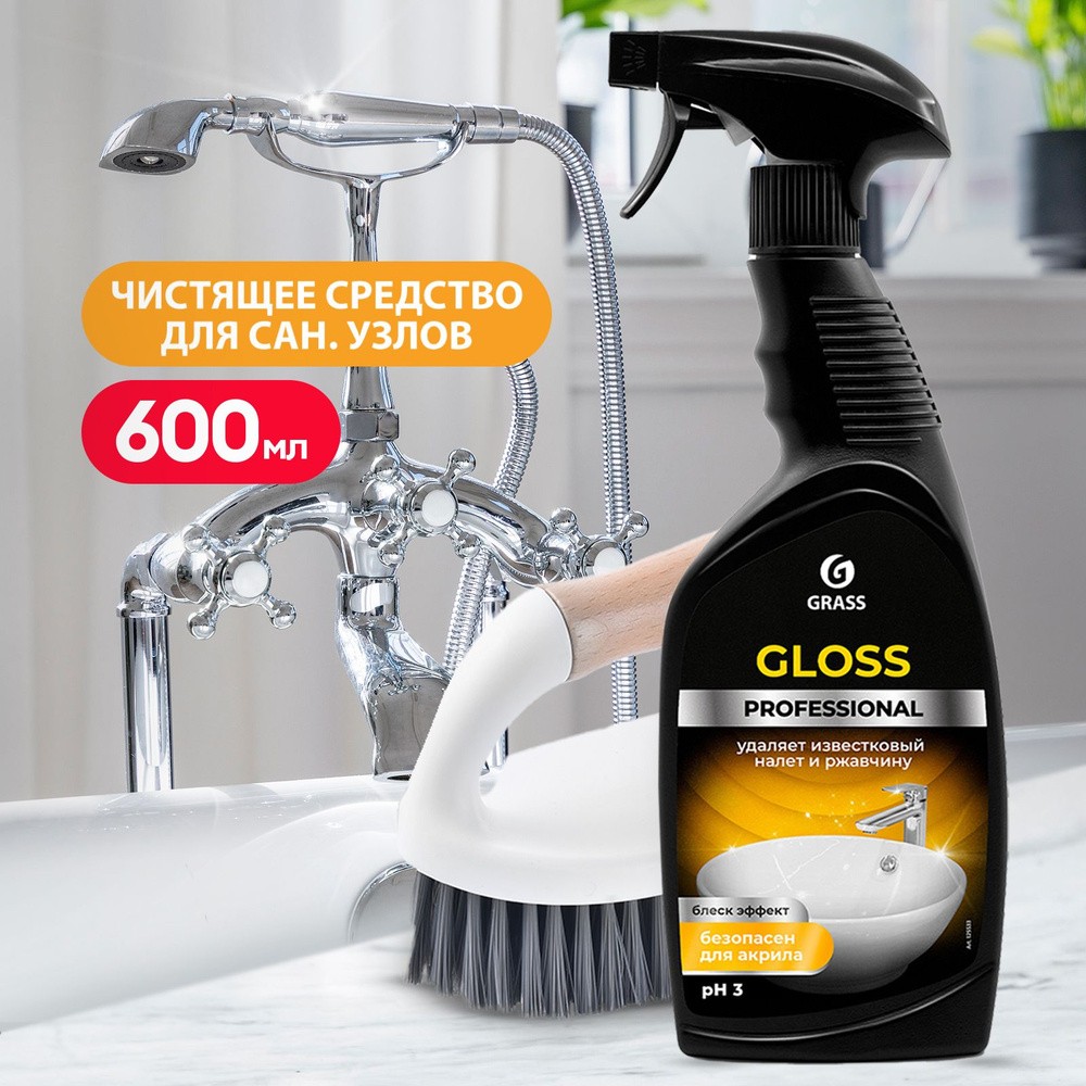 Очиститель налета и ржавчины gloss professional 600 мл